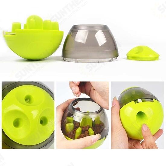 Pet Smart Feeder Food Dispenser Leakage Training Education Toy Ball for Cat Dog Puppy