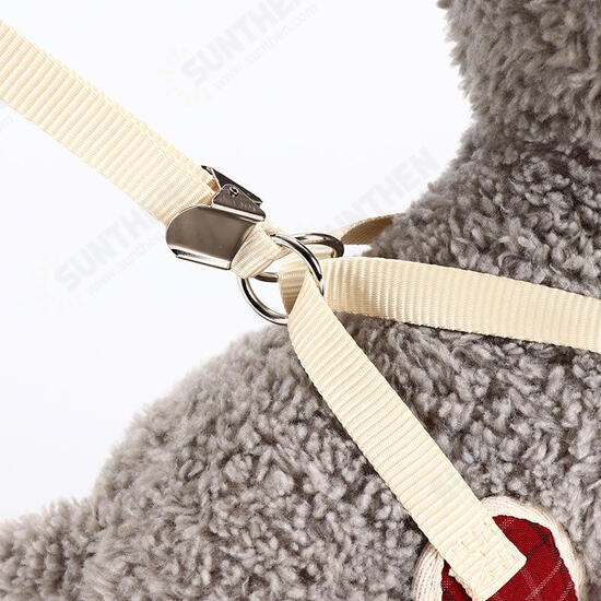 Pet Strap Leash Dog Small Dog Vest-Style Bow Evening Dress Chest Strap Dog And Cat Universal Dog Traction Rope