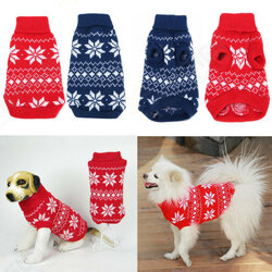 Pet Sweater Dog Clothes Cat Warm Christmas Decoration Pet Sweater Dog Clothes Cat Warm Christmas Decoration