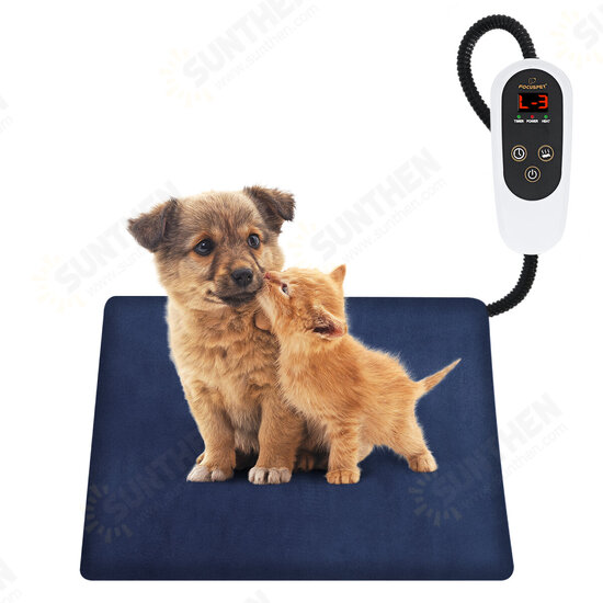 Pet heating pad S/M/L box gauge 15/12/12 6-speed temperature adjustment 12-speed timing + full time 45*45cm 60*45cm 75*40cm