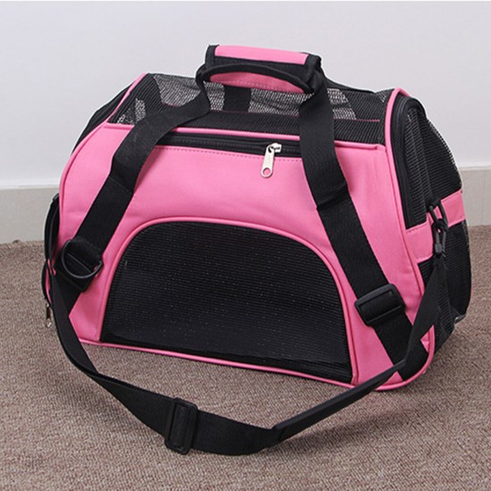 Portable Dog Cat Carrier Bag Soft-sided Pet Puppy Travel Bags Breathable Mesh Small Pet Chihuahua Carrier for Outgoing Pets Handbag