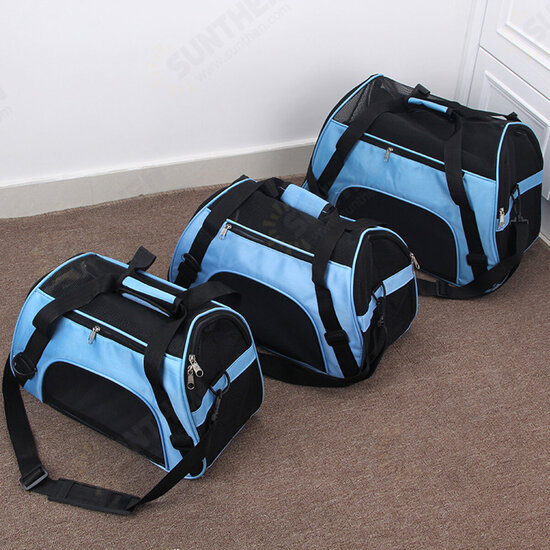 Portable Dog Cat Carrier Bag Soft-sided Pet Puppy Travel Bags Breathable Mesh Small Pet Chihuahua Carrier for Outgoing Pets Handbag