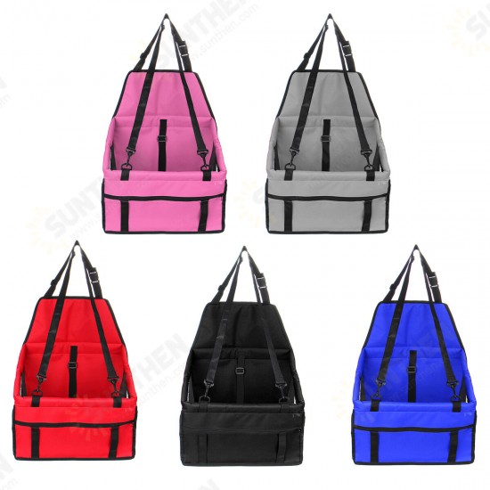 Portable Pet Dog Car Carrier Seat Bag Seat Belt Waterproof Basket Safety Mesh Hanging Bag Puppy Cat Supplies