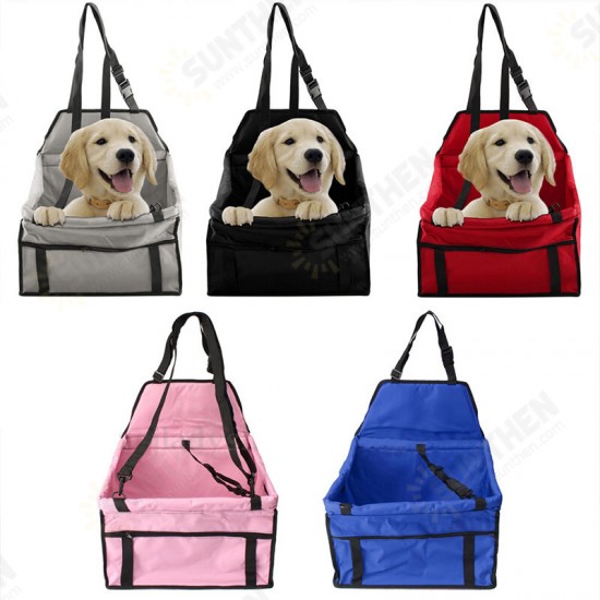 Portable Pet Dog Car Carrier Seat Bag Seat Belt Waterproof Basket Safety Mesh Hanging Bag Puppy Cat Supplies