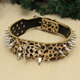 S Spiked Studded Leather Pet Bulldog Dog Mastiff Heavy Collar