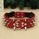 S Spiked Studded Leather Pet Bulldog Dog Mastiff Heavy Collar