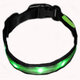 Size M Nylon Safety Flashing Glow Light LED Pet Dog Collar