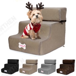 Small Pet Cat Dog 3 Steps Stairs Sofa Bed Breathable Anti-slip Climbing Ladder Small Pet Cat Dog 3 Steps Stairs Sofa Bed Breathable Anti-slip Climbing Ladder