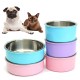 Stainless Steel Dog Cat Bird Puppy Pet Hanging Cage Bowl Feeding Water Food