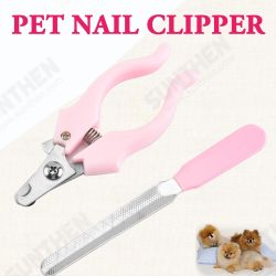 Stainless Steel Pet Nail Clipper Nail File Trimmer With Safety Guard For Dogs And Cats Stainless Steel Pet Nail Clipper Nail File Trimmer With Safety Guard For Dogs And Cats