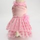 Summer Pet Dog Princess Dress Heart Lace Dog Cat Wedding Dress