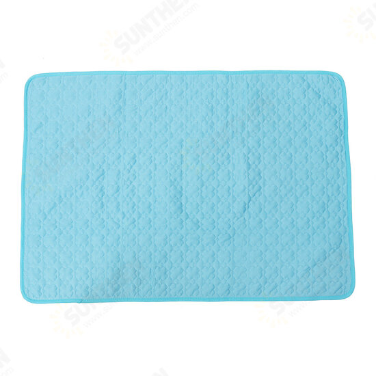 Summer Portable Summer Ice Silk Pad Pet Cooling Mat Dog Bed Floor Mat Sofa Pad Kennel Mat