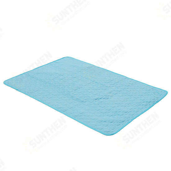 Summer Portable Summer Ice Silk Pad Pet Cooling Mat Dog Bed Floor Mat Sofa Pad Kennel Mat