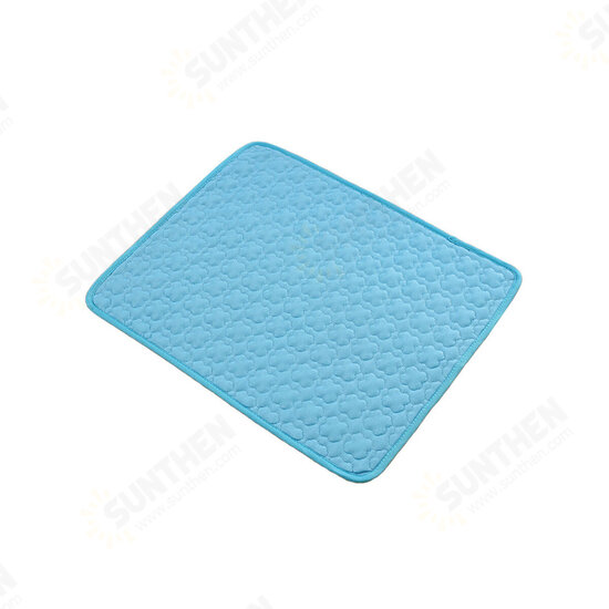 Summer Portable Summer Ice Silk Pad Pet Cooling Mat Dog Bed Floor Mat Sofa Pad Kennel Mat