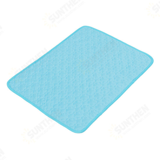 Summer Portable Summer Ice Silk Pad Pet Cooling Mat Dog Bed Floor Mat Sofa Pad Kennel Mat