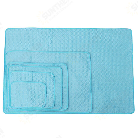 Summer Portable Summer Ice Silk Pad Pet Cooling Mat Dog Bed Floor Mat Sofa Pad Kennel Mat