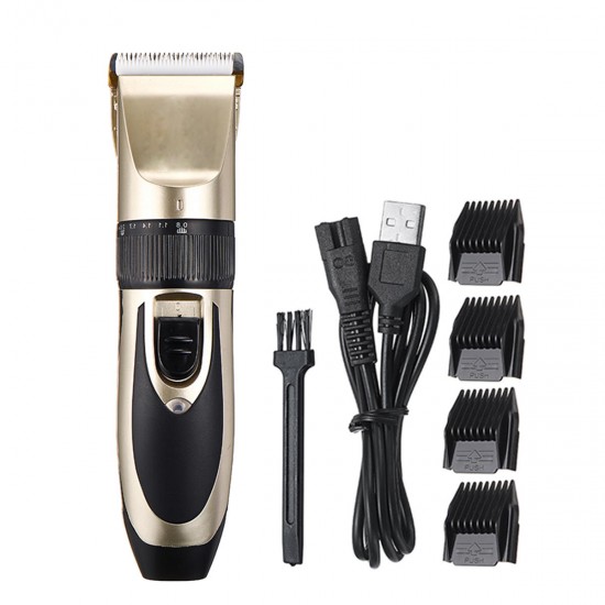 USB Rechargeable Pet Hair Clipper Cat Dog Trimmer Kit Pet Grooming Scissor Portable Puppy Accessories