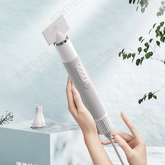 Uah Pet Hair Water Blower Powerful Mode Pet Hair Dryer NTC Intelligent Temperature Control Negative Ion Protection Hair Dryer with 3 Air Nozzle