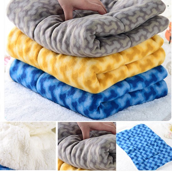 Washable Dog Cat Puppy Pet Plush Blanket Mat Sleeping Soft Mat