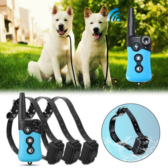 Waterproof Electronic Dog Training E-Collar Rechargeable Remote Shock Collar