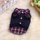 Winter Pet Cat Dog Hoodies Coat Puppy Dog Cotton False Two-piece Clothing Dog Coats