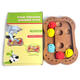 Wooden Paw Bone Shape Pet Dog Cat Feeding Toy Board Funny Training Board Pet Toys