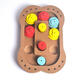 Wooden Paw Bone Shape Pet Dog Cat Feeding Toy Board Funny Training Board Pet Toys