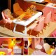 1:24 Wooden 3D DIY Handmade Assemble Miniature Doll House Kit Toy with Furniture for Kids Gift Collection