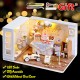 1:32 Wooden DIY Doll House Miniature Kits Handmade Assemble Toy with Furniture LED Light for Gift Collection Home Decor