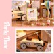 1:32 Wooden DIY Doll House Miniature Kits Handmade Assemble Toy with Furniture LED Light for Gift Collection Home Decor