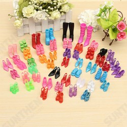 60 Pairs Trendy Multiple Styles Heels Sandals Doll 60 Pairs Trendy Multiple Styles Heels Sandals Doll