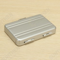 Aluminum Business Credit Cards Box Mini Suitcase Card Holder High Grade Business Office Cards Box Aluminum Business Credit Cards Box Mini Suitcase Card Holder High Grade Business Office Cards Box