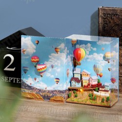 CUTE ROOM Hot Air Balloon Theme DIY Assembled Doll House for Children Toys CUTE ROOM Hot Air Balloon Theme DIY Assembled Doll House for Children Toys
