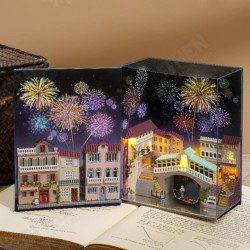 CUTE ROOM Watertown Journal Theme DIY Assembled Doll House for Children Toys CUTE ROOM Watertown Journal Theme DIY Assembled Doll House for Children Toys