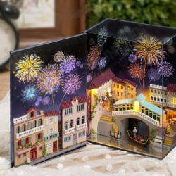 CUTE ROOM Watertown Journal Theme DIY Assembled Doll House for Children Toys CUTE ROOM Watertown Journal Theme DIY Assembled Doll House for Children Toys
