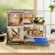DIY Doll House Miniature Building Model Assembled Toys With Dust Cover and Music Movement for Gifts