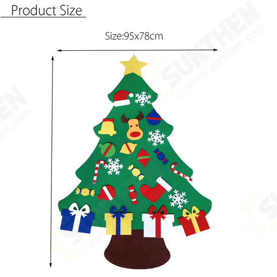 Christmas Tree Set with Ornaments Gift Door Wall Hanging Decoration