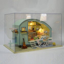 A-016 Time Travel DIY Wooden Dollhouse Miniature Kit Doll house LED Music Voice Control A-016 Time Travel DIY Wooden Dollhouse Miniature Kit Doll house LED Music Voice Control