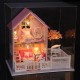 DIY Transparent Display Box Dust-proof Cover Dollhouse Pink Cherry