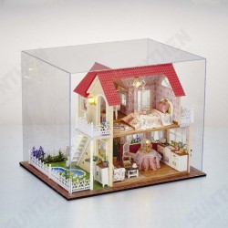 DIY Transparent Display Box Dust-proof Cover Dollhouse Princess Room DIY Transparent Display Box Dust-proof Cover Dollhouse Princess Room