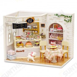 H-014 Cake Diary Shop DIY Dollhouse With Music Cover Light House Model H-014 Cake Diary Shop DIY Dollhouse With Music Cover Light House Model