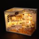 H-014 Cake Diary Shop DIY Dollhouse With Music Cover Light House Model