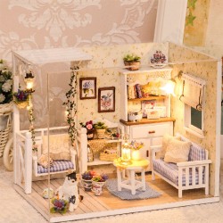 3013 Cat Diary Doll House DIY Cabin With Dust Cover Music Motor 3013 Cat Diary Doll House DIY Cabin With Dust Cover Music Motor