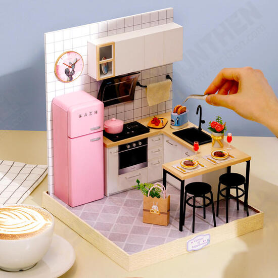 BT Corner of Happiness Series DIY Cabin Doll House Gift Collection Decoration