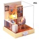 Corner of Happiness DIY Cabin Happiness One Pavilion Series Doll House With Dust Cover