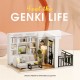 DIY Doll House Life Style QT-005-B Mini Collection Model Hand-assembled Model Toys with Dust Cover