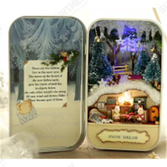 DIY Dollhouse Miniature LED Light Box Theatre Gift Decor Collection DIY Dollhouse Miniature LED Light Box Theatre Gift Decor Collection