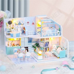 DIY Doll House Handmade Creative Attic House 3d Building Assembly Model Assembly Toy Birthday Gift DIY Doll House Handmade Creative Attic House 3d Building Assembly Model Assembly Toy Birthday Gift