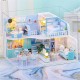 DIY Doll House Handmade Creative Attic House 3d Building Assembly Model Assembly Toy Birthday Gift