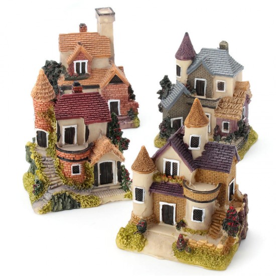 Dollhouse Miniature Kit Garden Dollhouse Micro Landscape DIY Mini Castle Model Toy Home Decoration Gift